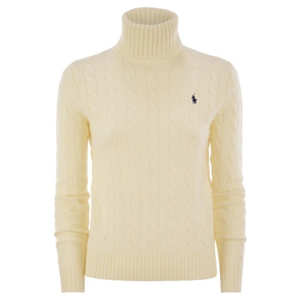 Polo Ralph Lauren Wool And Cashmere Cable-Knit Turtleneck Sweater - NWT